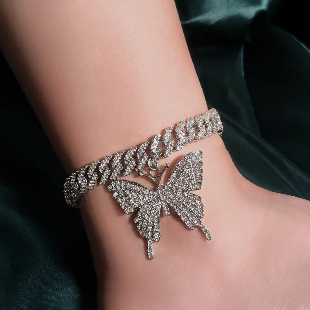 Butterfly Cuban anklet