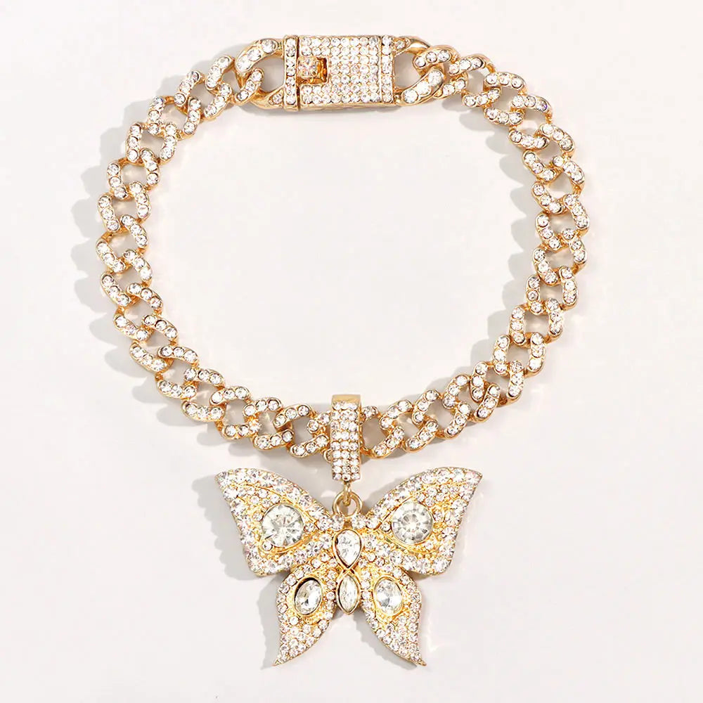 Butterfly Cuban anklet