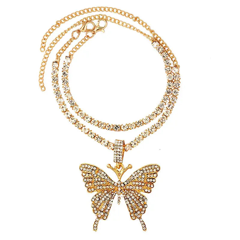 Butterfly Cuban anklet