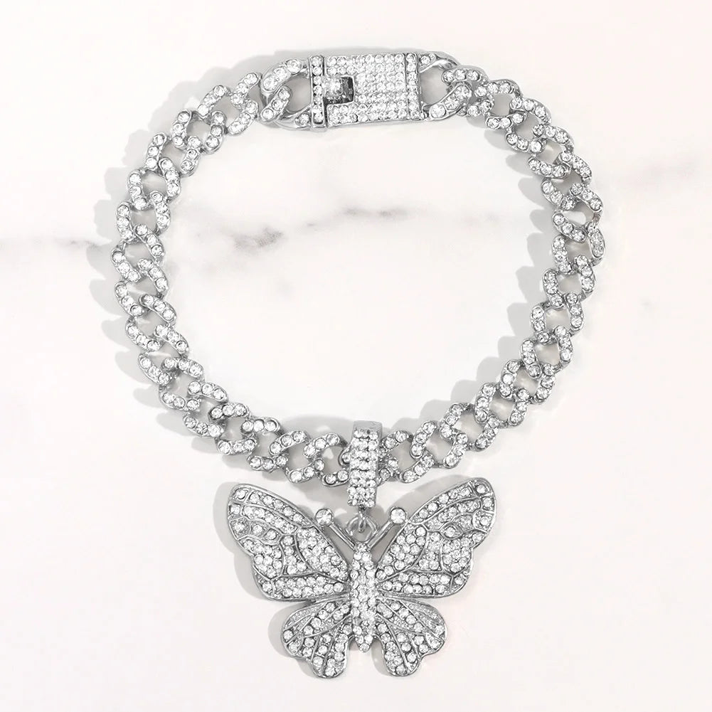 Butterfly Cuban anklet