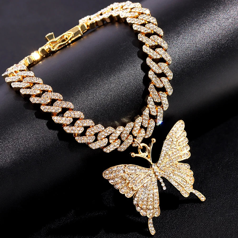 Butterfly Cuban anklet