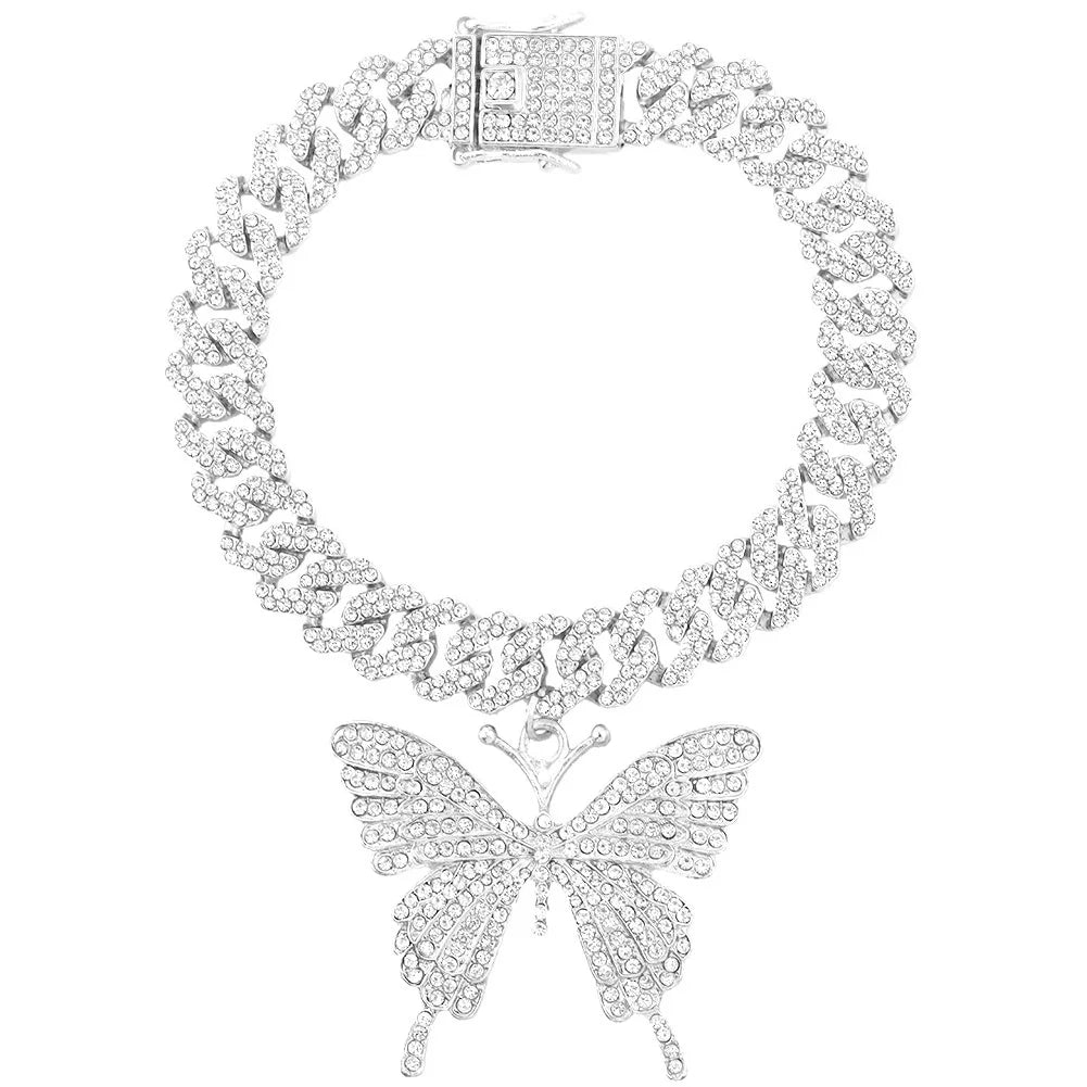 Butterfly Cuban anklet