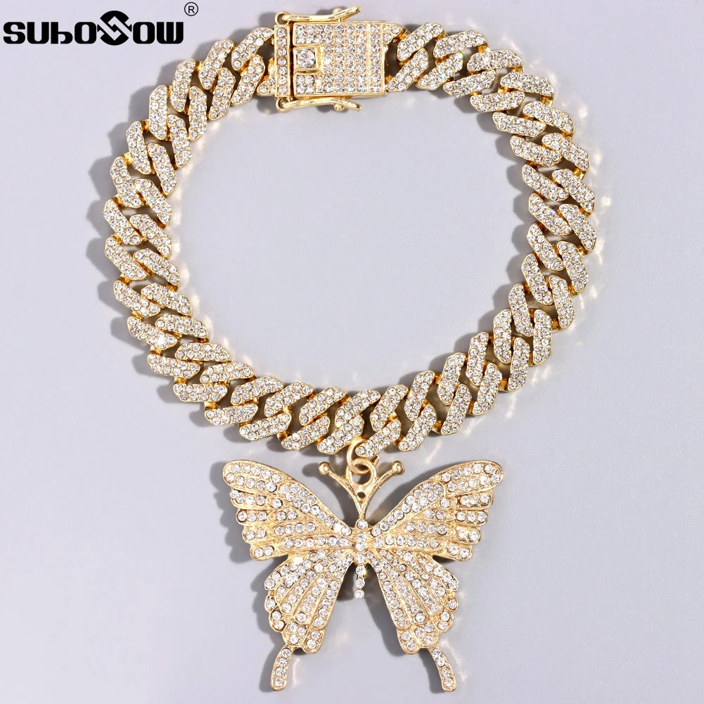 Butterfly Cuban anklet