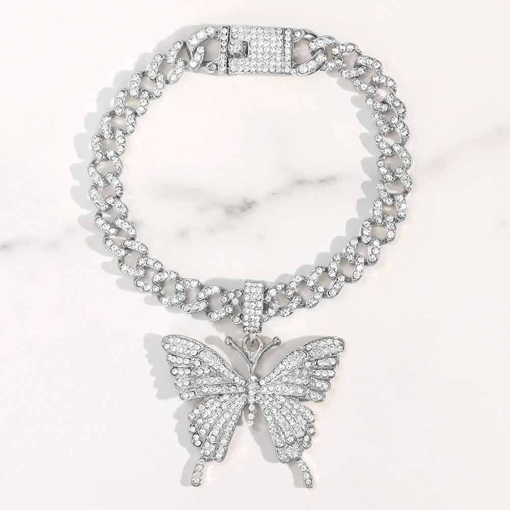 Butterfly Cuban anklet