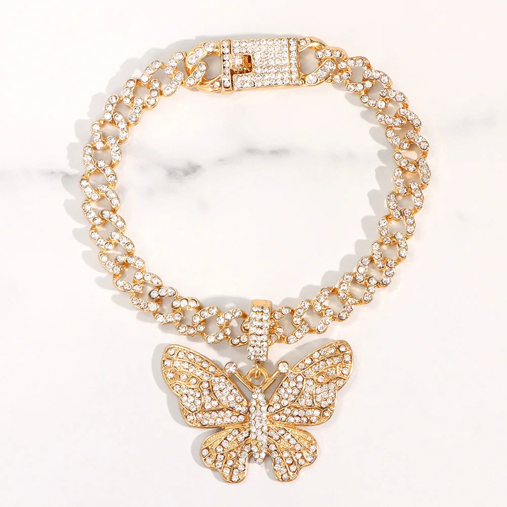 Butterfly Cuban anklet