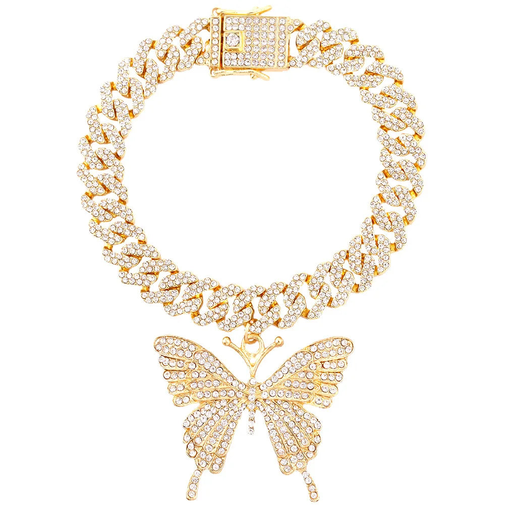 Butterfly Cuban anklet